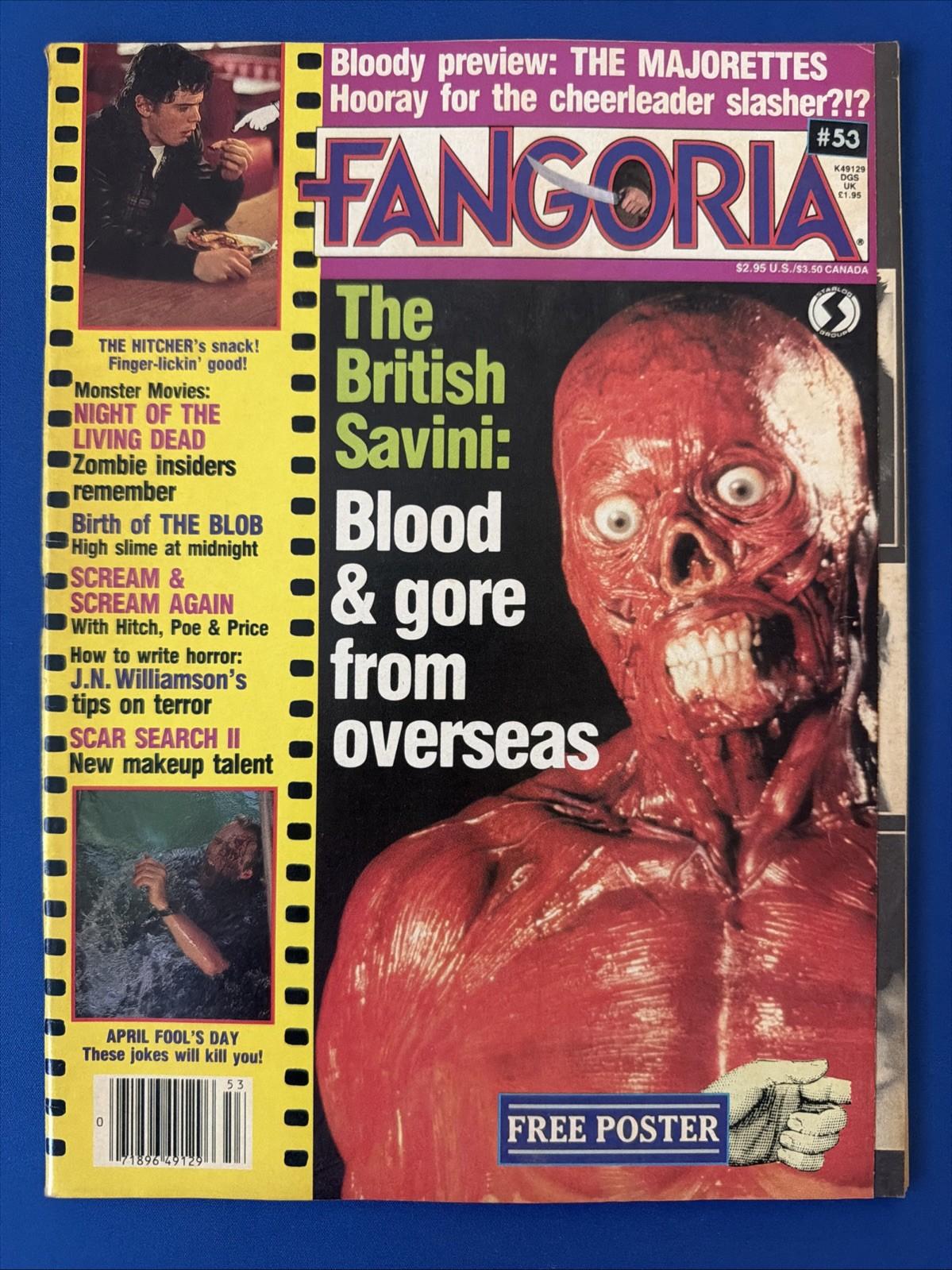 FANGORIA #53 - May 1986 - HITCHER - THE BLOB - NOTLD - FRIDAY THE 13TH - VG+