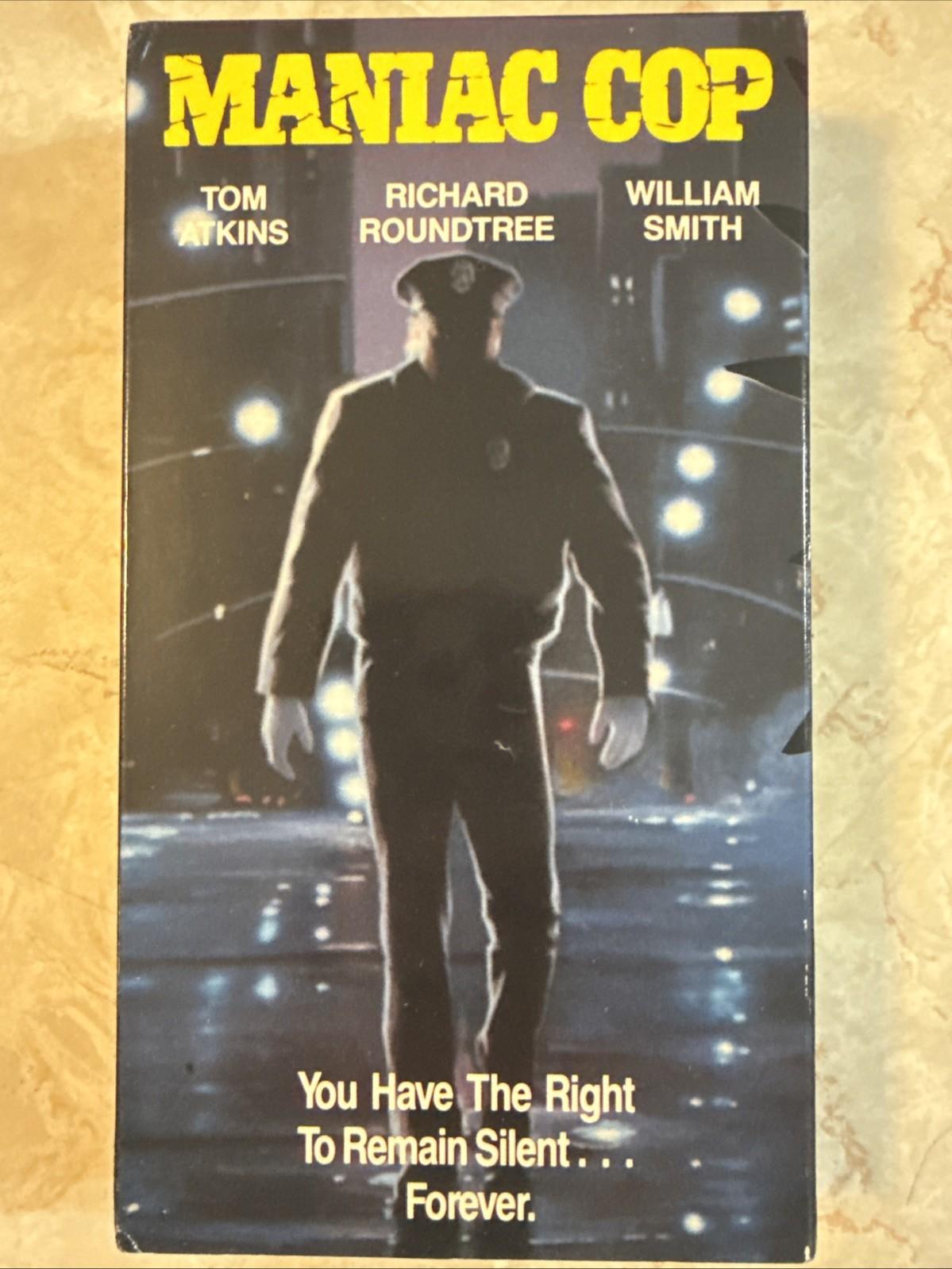 Maniac Cop (VHS, 1990) | Tom Atkins | Horror Cult Classic | RARE