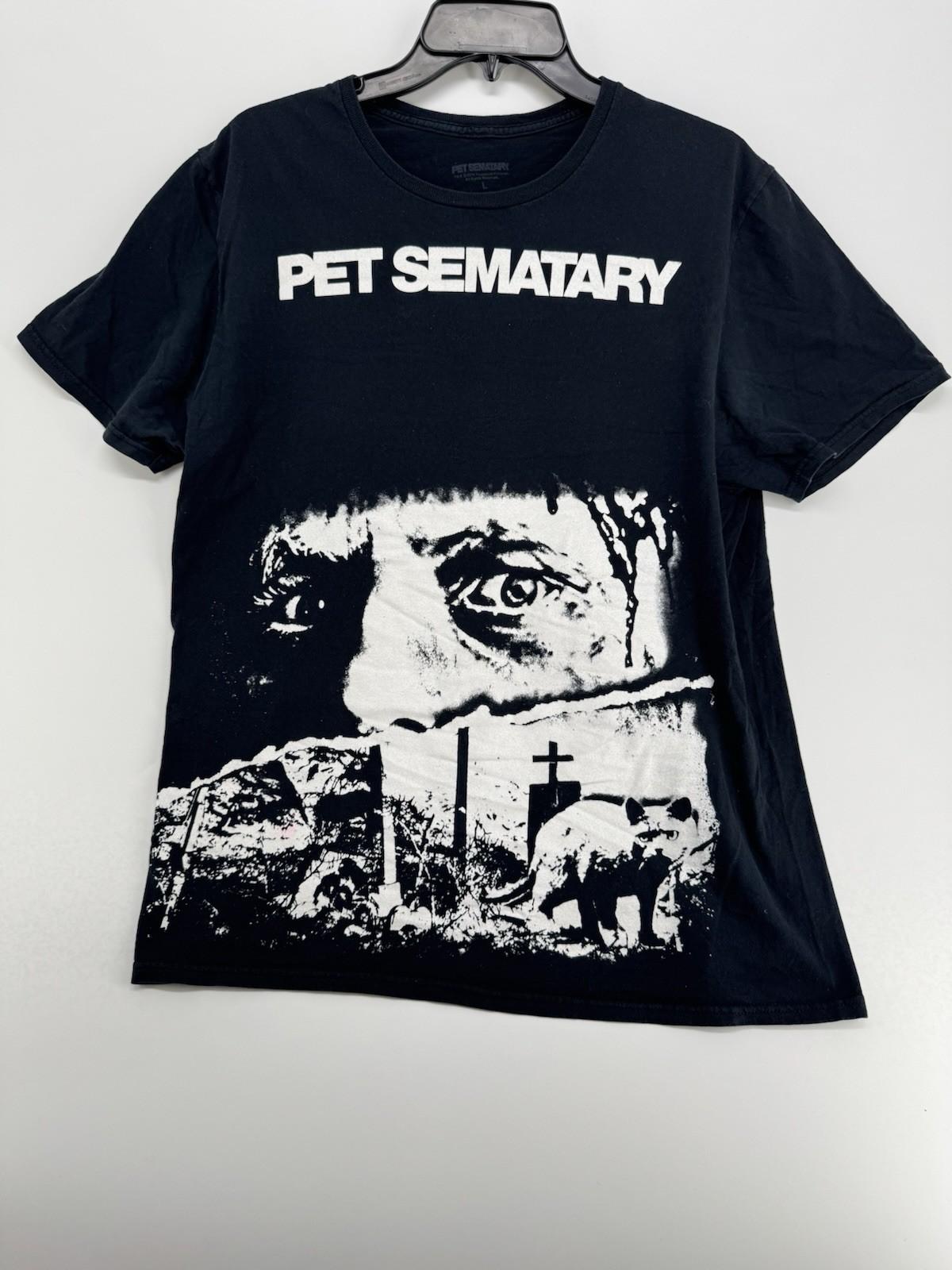Pet Sematary 1989 Movie Poster Mens T-Shirt Tee Original Horror Large