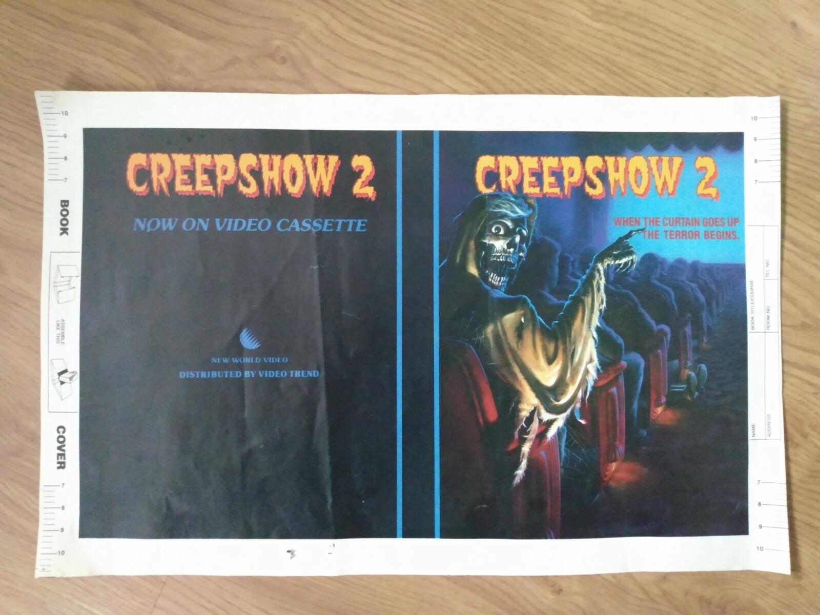 Creepshow 2  Horror Book Cover *RARE* Original! 1987