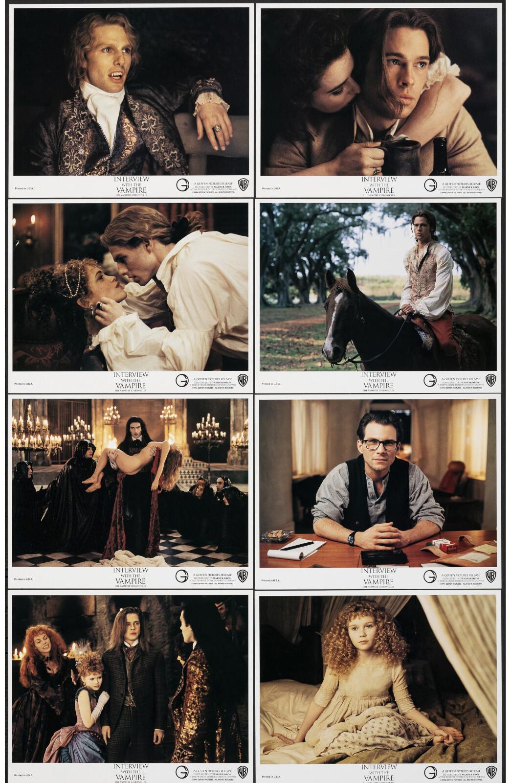 INTERVIEW WITH THE VAMPIRE orig lobby card set TOM CRUISE 11x14 movie posters