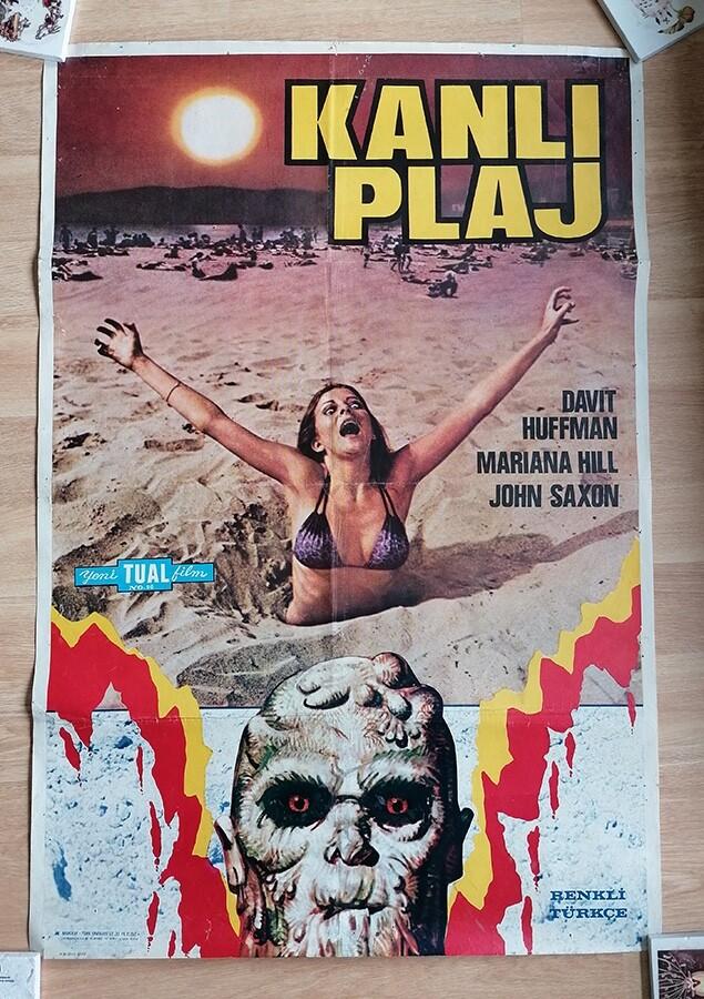 Blood Beach Original Vintage Turkish Edition Movie Poster 1981