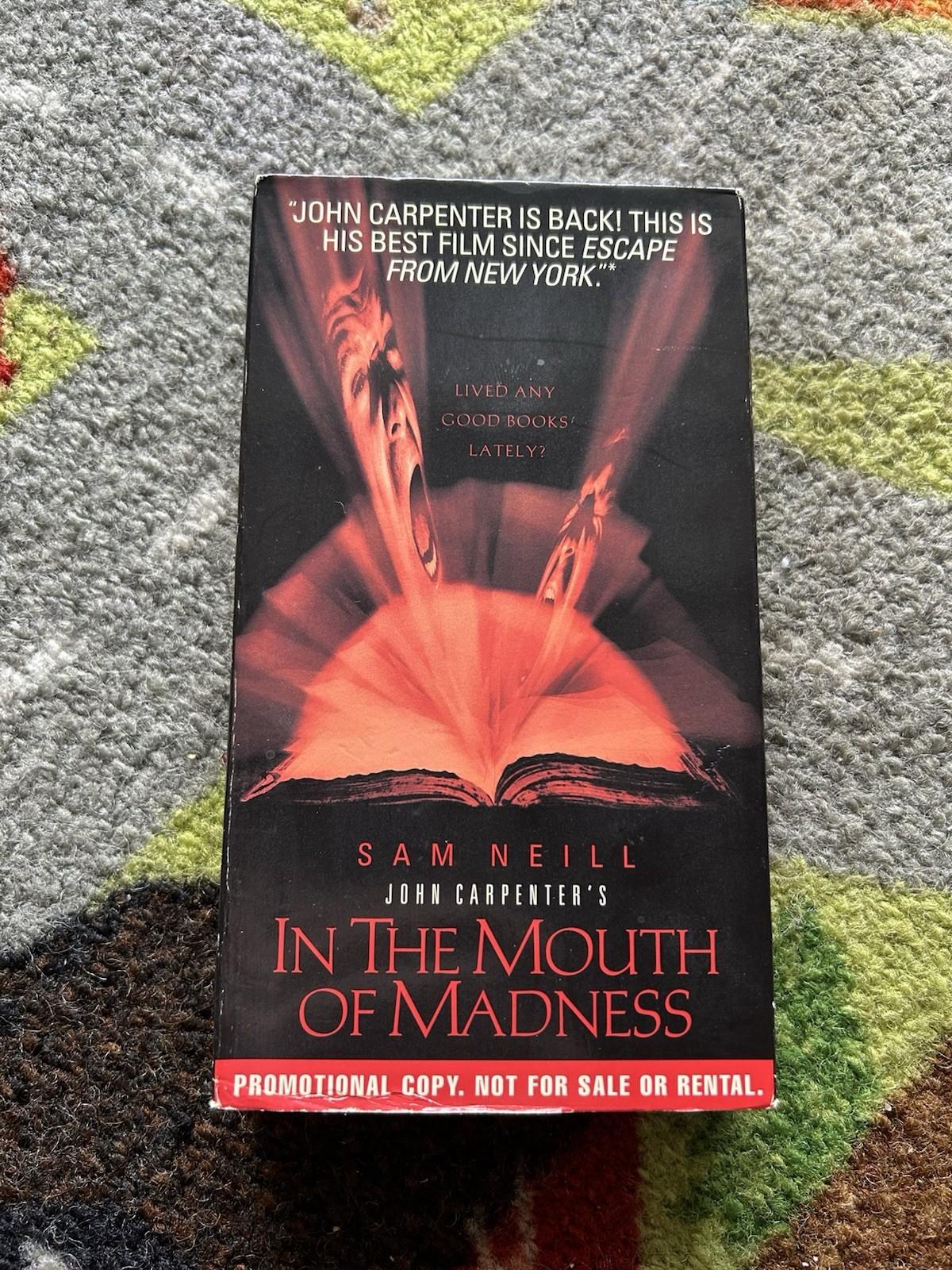 In The Mouth Of Madness 1994, Rare Promo VHS Tape, John Carpenter Horror Film