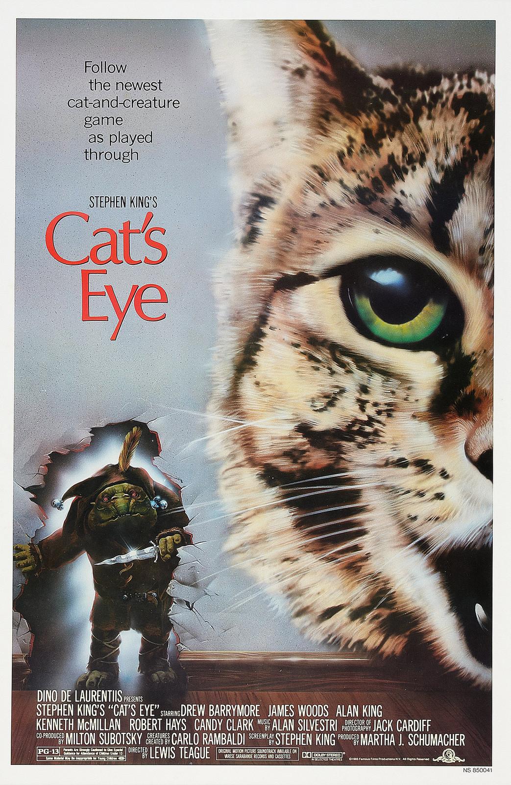 CAT'S EYE (1985) ORIGINAL MOVIE POSTER  -  ROLLED