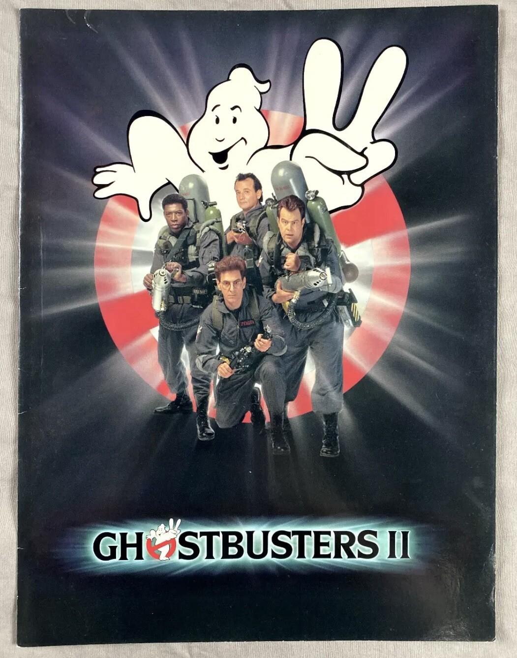 1989 GHOSTBUSTERS 2 MOVIE PRESS KIT FOLDER STARING BILL MURRAY~DAN AYKROYD RARE