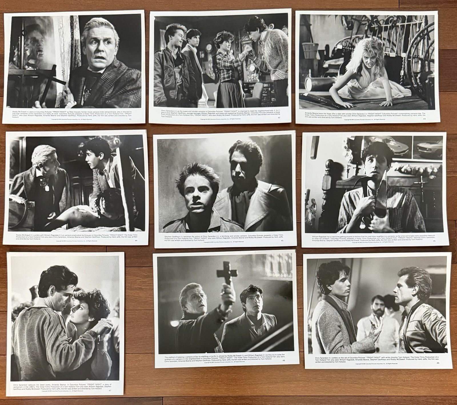 Fright Night Press Kit Photos 1985 Original Promo Studio Issued Stills Lot of 9