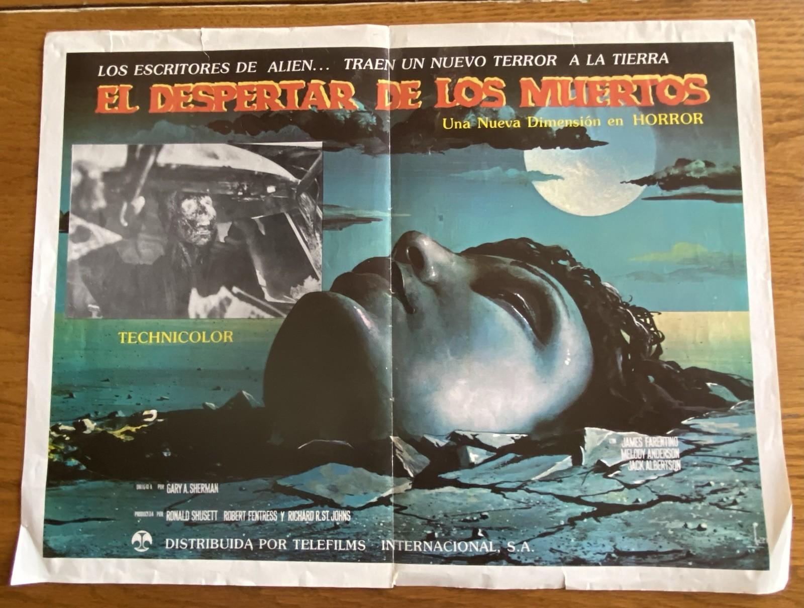 DEAD AND BURIED ! Original Foreign Folded 1981 Folded Foreign Daybill  Poster !
