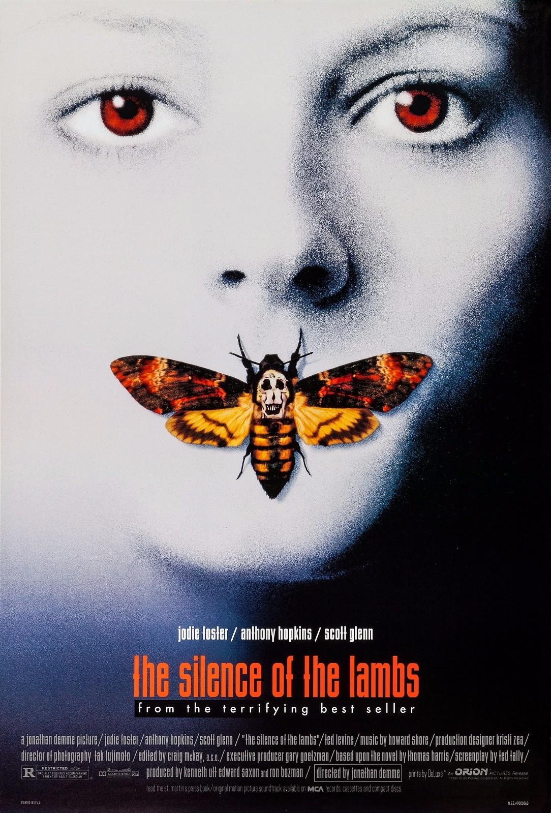 THE SILENCE OF THE LAMBS (1991) ORIGINAL MOVIE POSTER  -  ROLLED