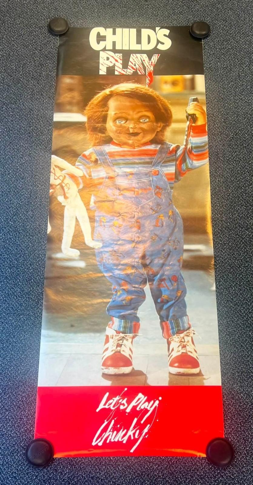 Chucky Child's Play 1988 Movie Promo Wall Door 75x26 Poster VERY RARE