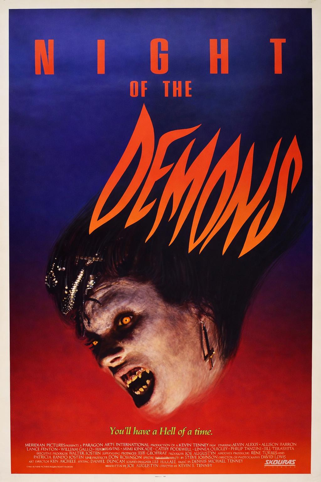 Night of the Demons Vintage Horror Movie Poster 11x17