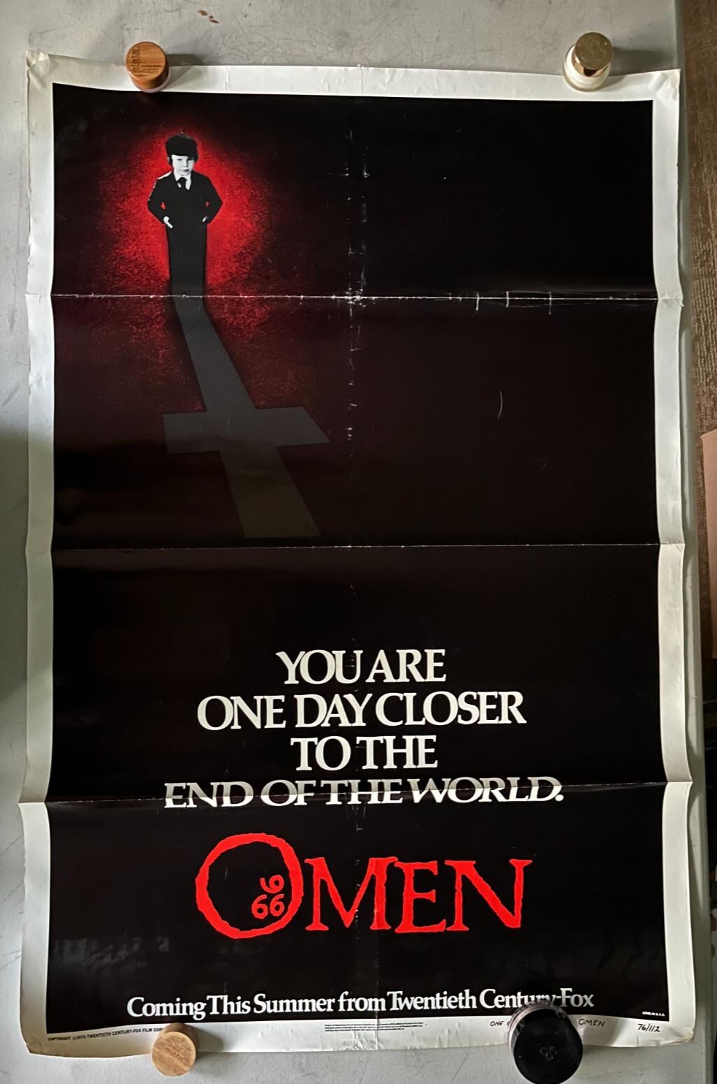 The Omen movie 1976 rare original teaser poster 