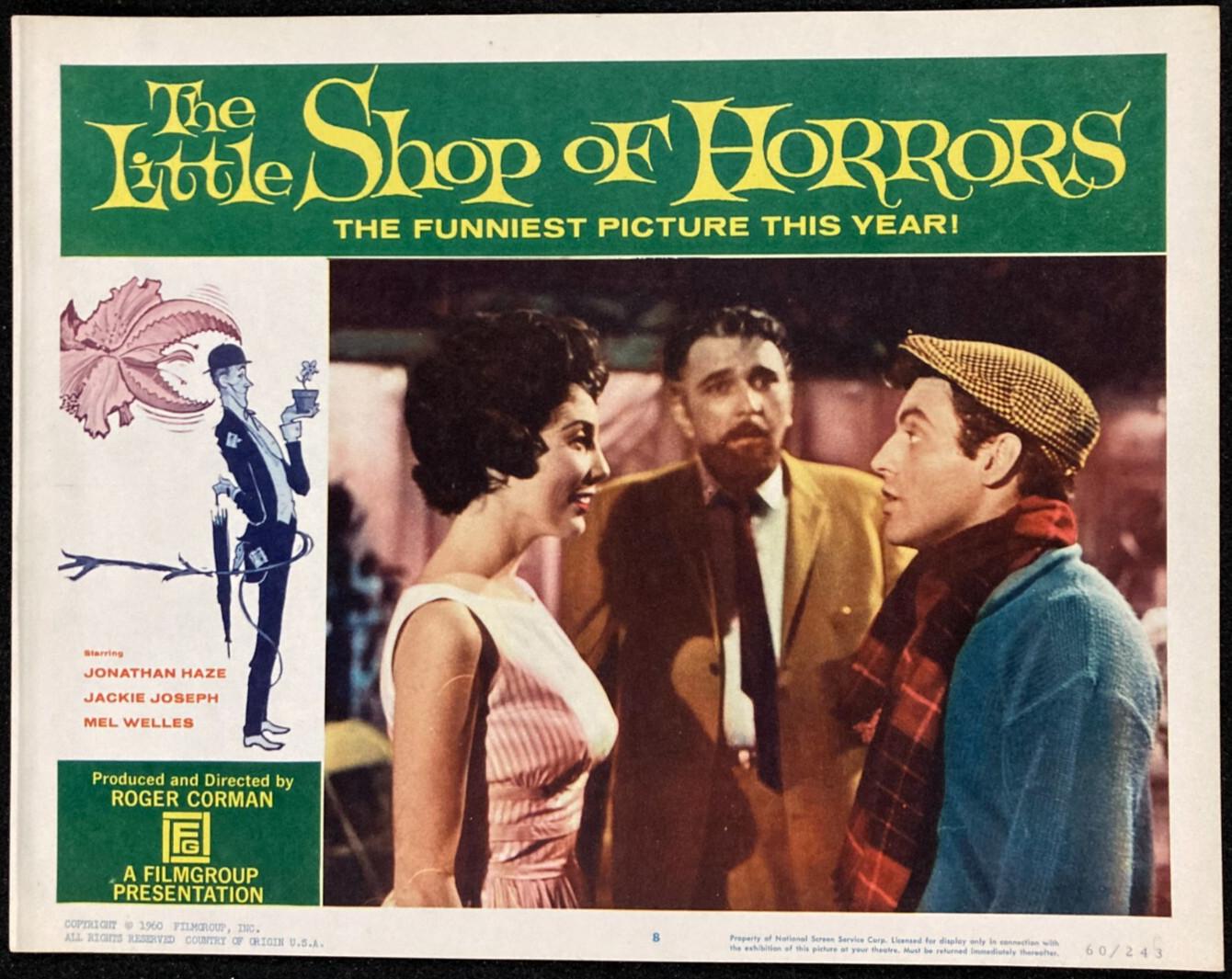LITTLE SHOP OF HORRORS Original Movie Lobby Card Poster Roger Corman Horror