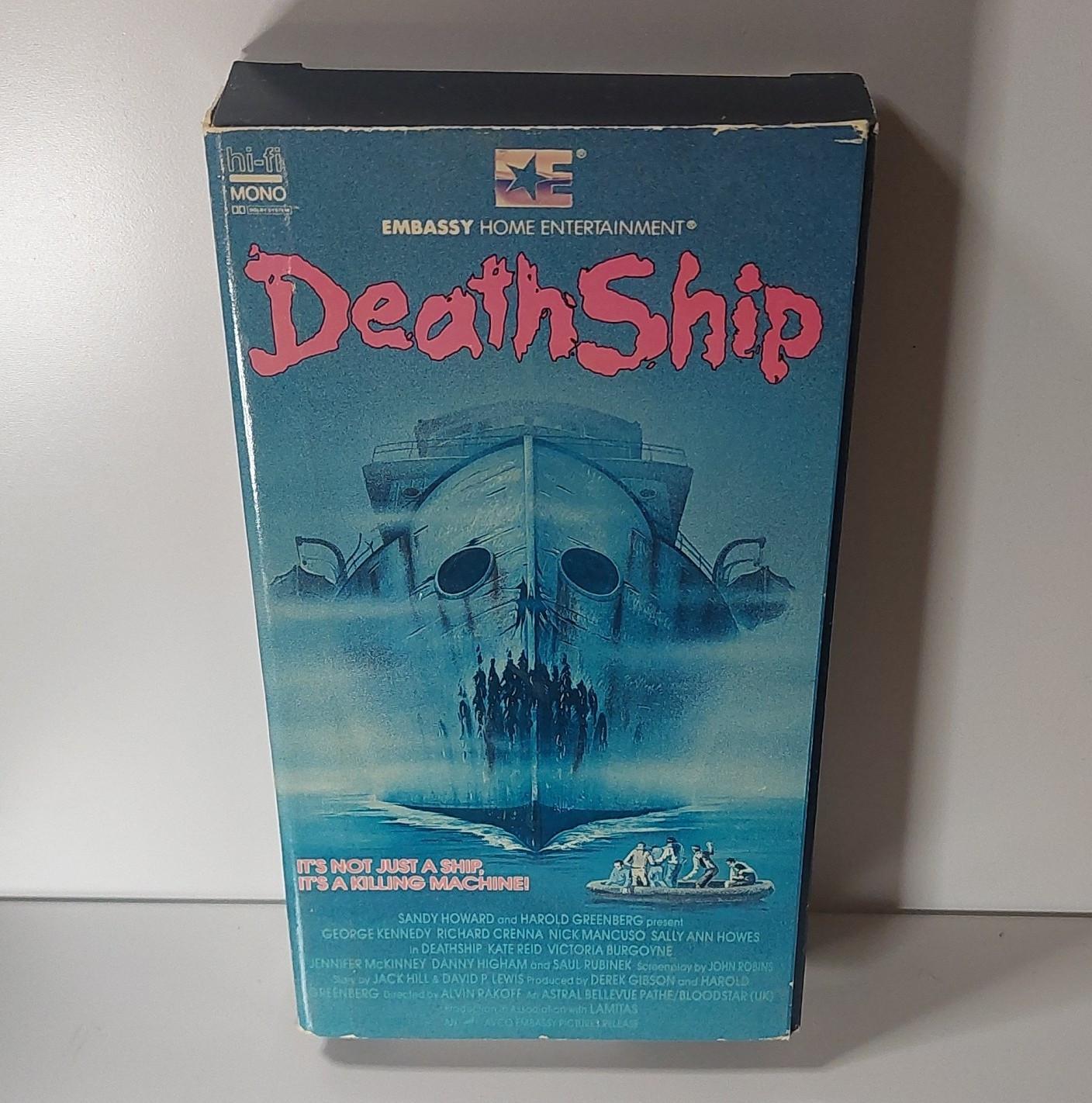 Embassy Home Entertainment Death Ship VHS NTSC R Horror Thriller 1980 Rental