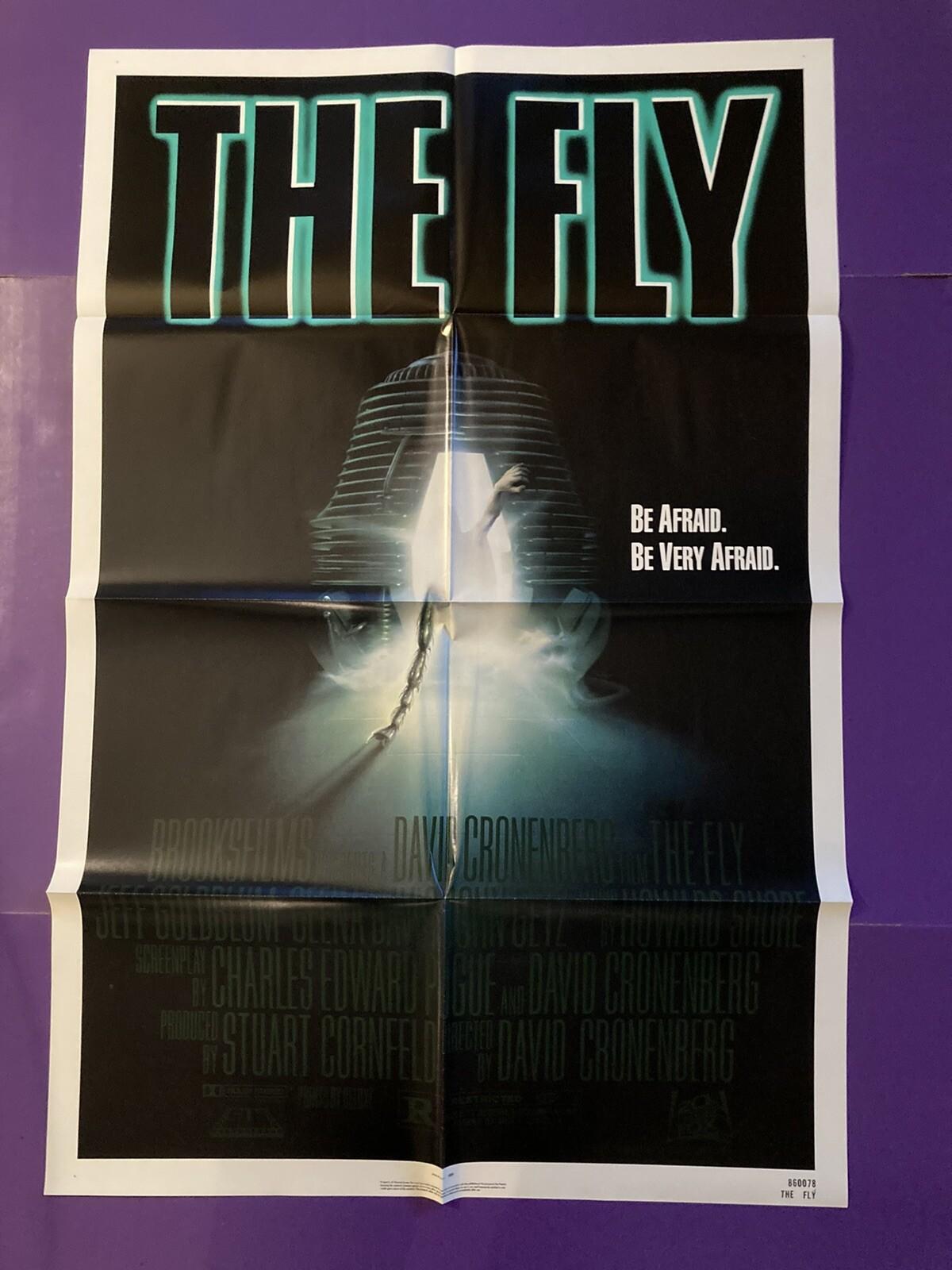 THE FLY ORIGINAL ONE SHEET MOVIE POSTER Jeff Goldblum Geena Davis 1986