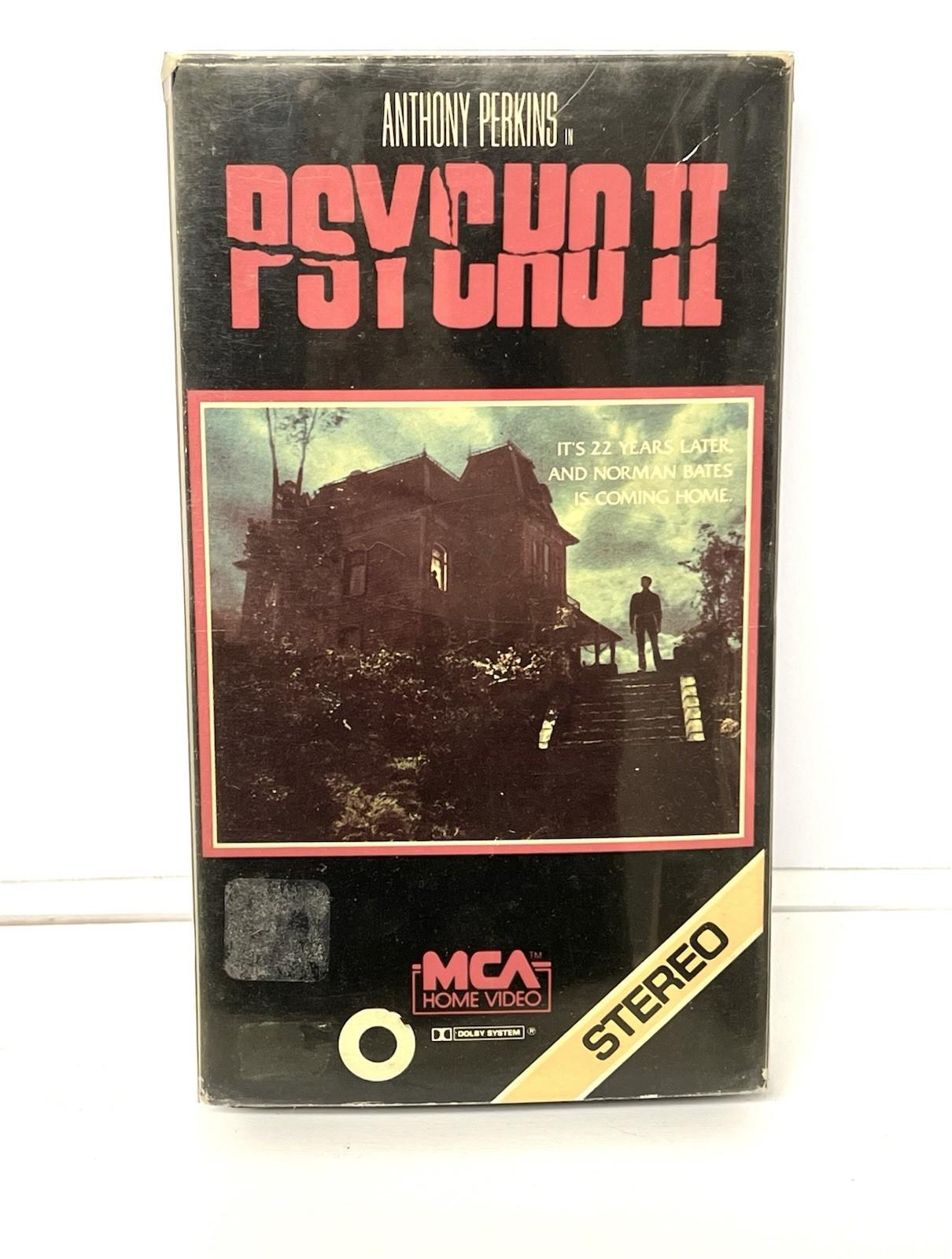 Psycho II VHS 1983 Horror Thriller Original Release MCA Home Video