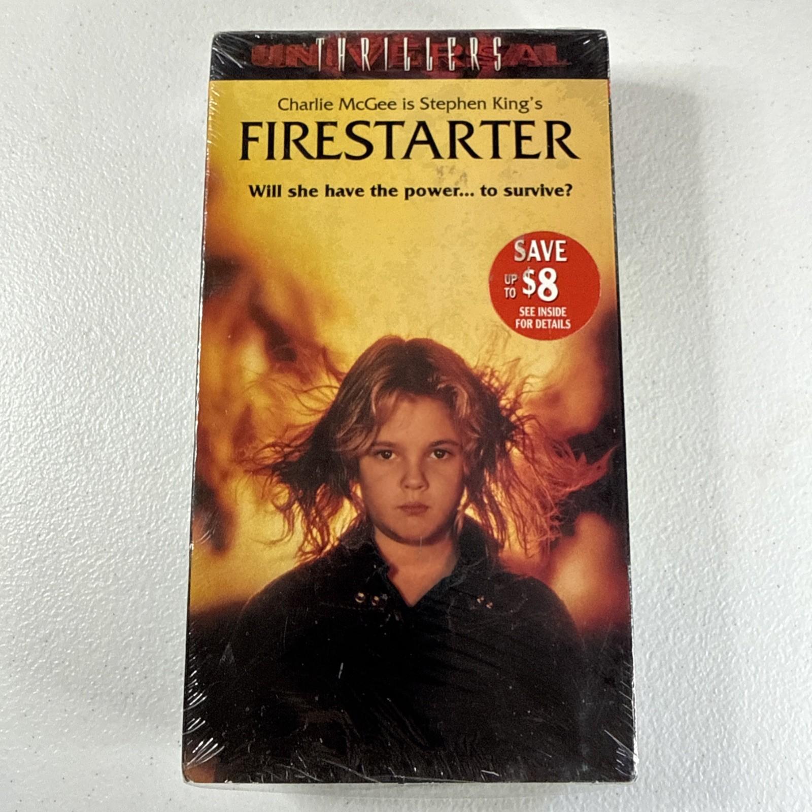 Firestarter (VHS, 1984) - Stephen King - New Sealed - Free Shipping