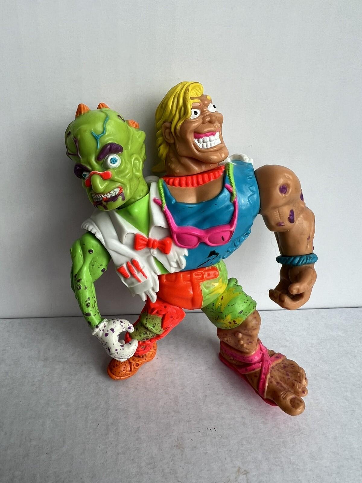 RARE Playmates vintage 1991 Toxic Crusaders Toxic Avenger Headbanger figure