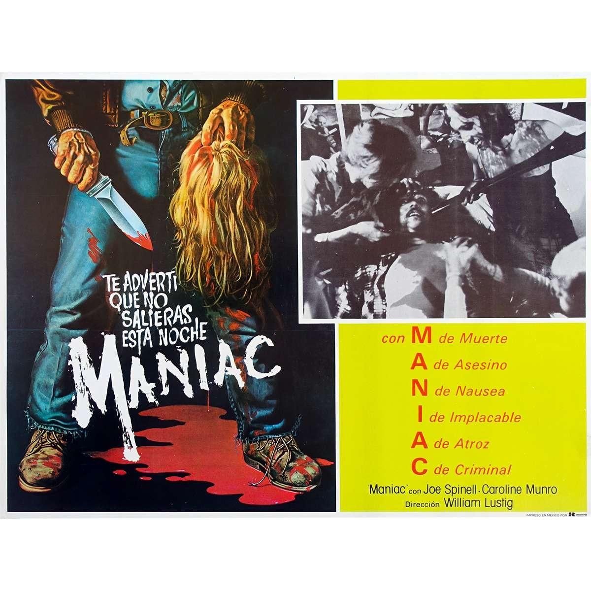 MANIAC Original Lobby Card  - 11x14 in. - 1980 - William Lustig, Joe Spinell
