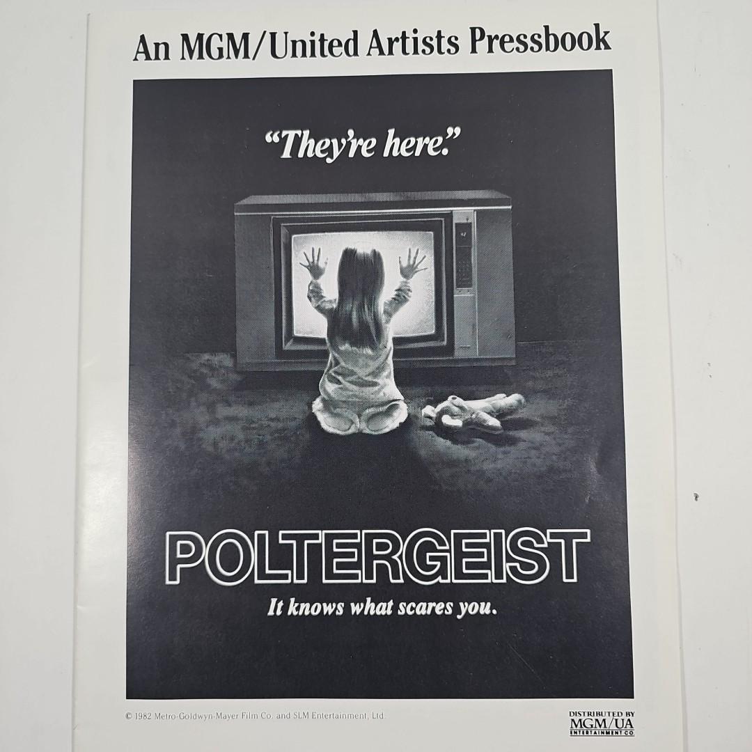 1982 Poltergeist Pressbook MGM UA Original Horror Movie Ad Campaign Book