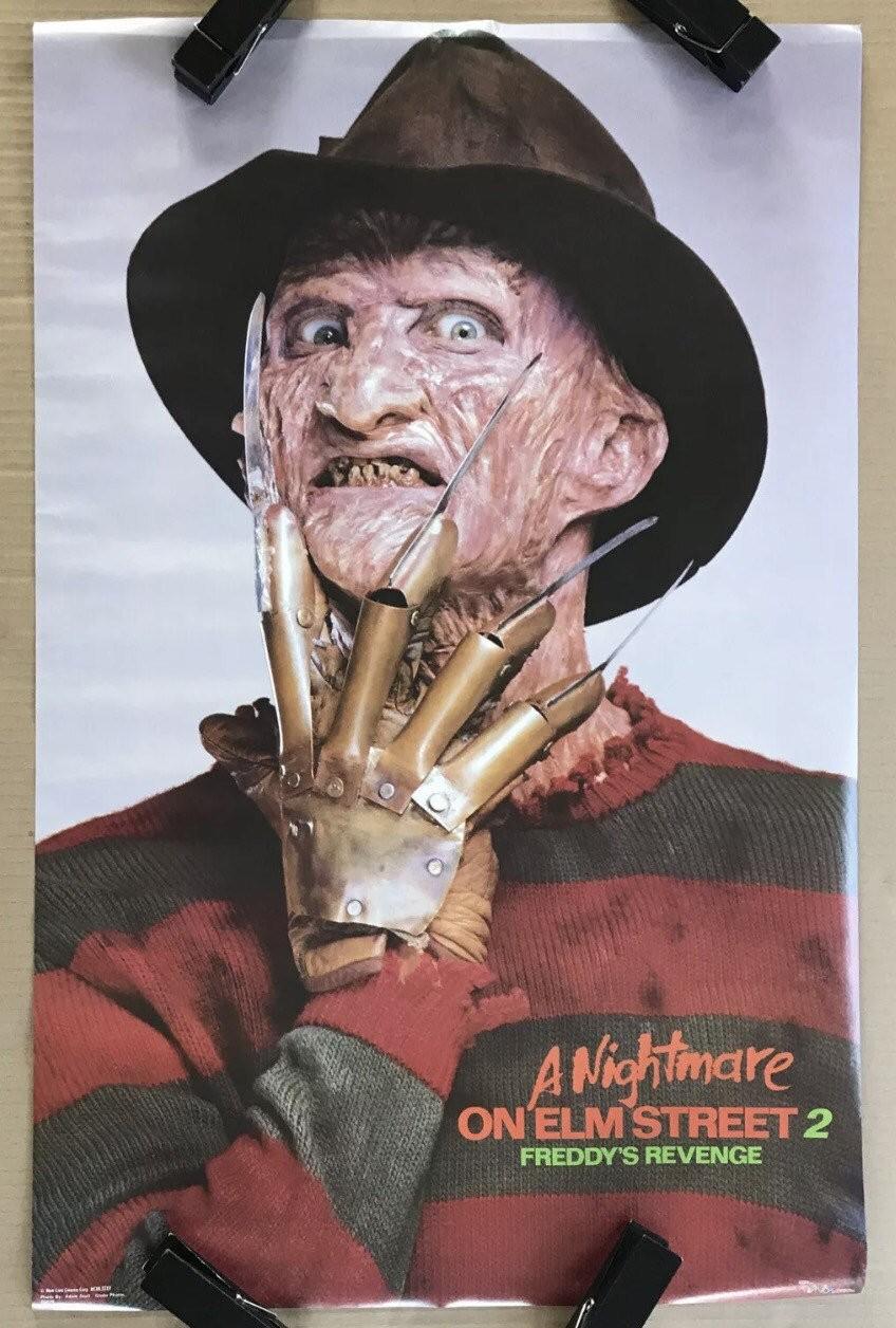 Vintage Original Nightmare On Elm Street 2 Freddy’s Revenge Movie Horror Poster