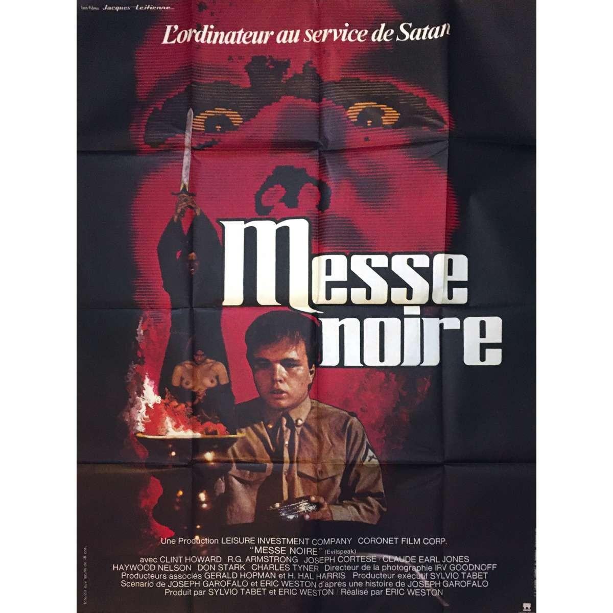 EVILSPEAK Original Movie Poster  - 47x63 in. - 1981 - Eric Weston, Clint Howard