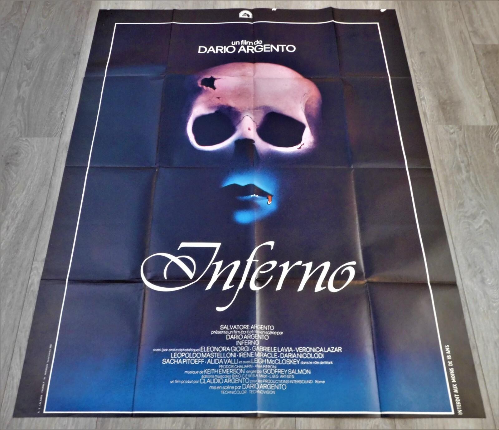 Inferno French Movie Poster Original 47"63" 1980 Dario Argento