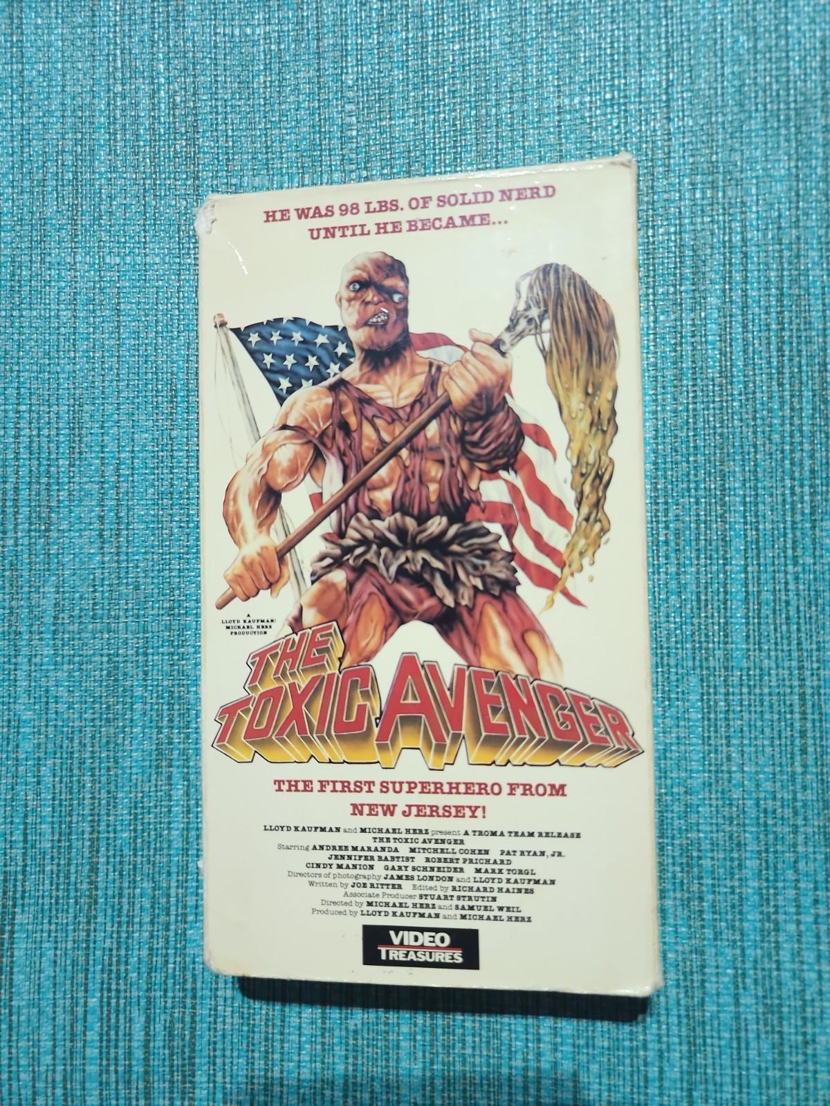 Vintage THE TOXIC AVENGER VHS 1984 Horror Good Condition 