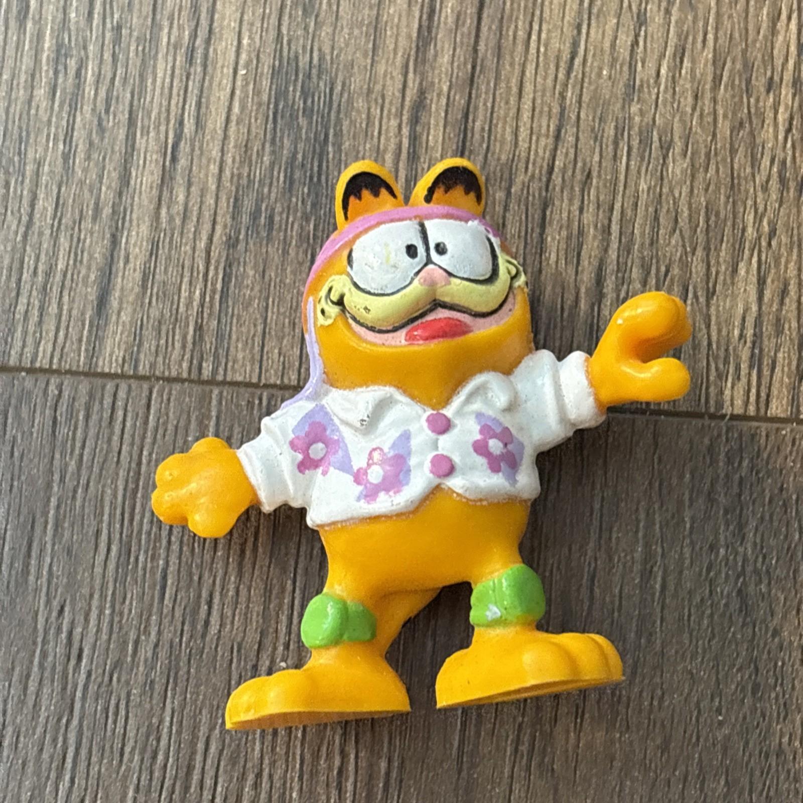 Vintage 1978 - 1981 Garfield The Cat Classic Toy 1980s Figure scooter figure
