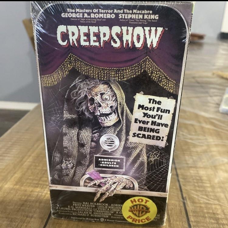 Vintage Creepshow VHS Tape Brand New Sealed Watermark