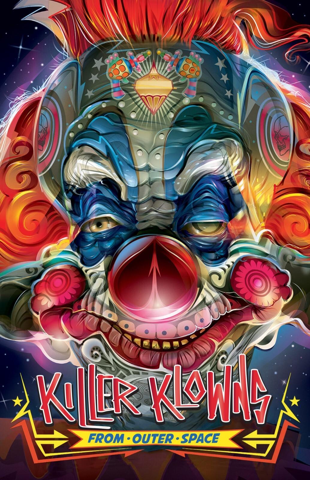 Killer Klowns from Outer Space 1988 Movie Poster Wall Art Made in USA A