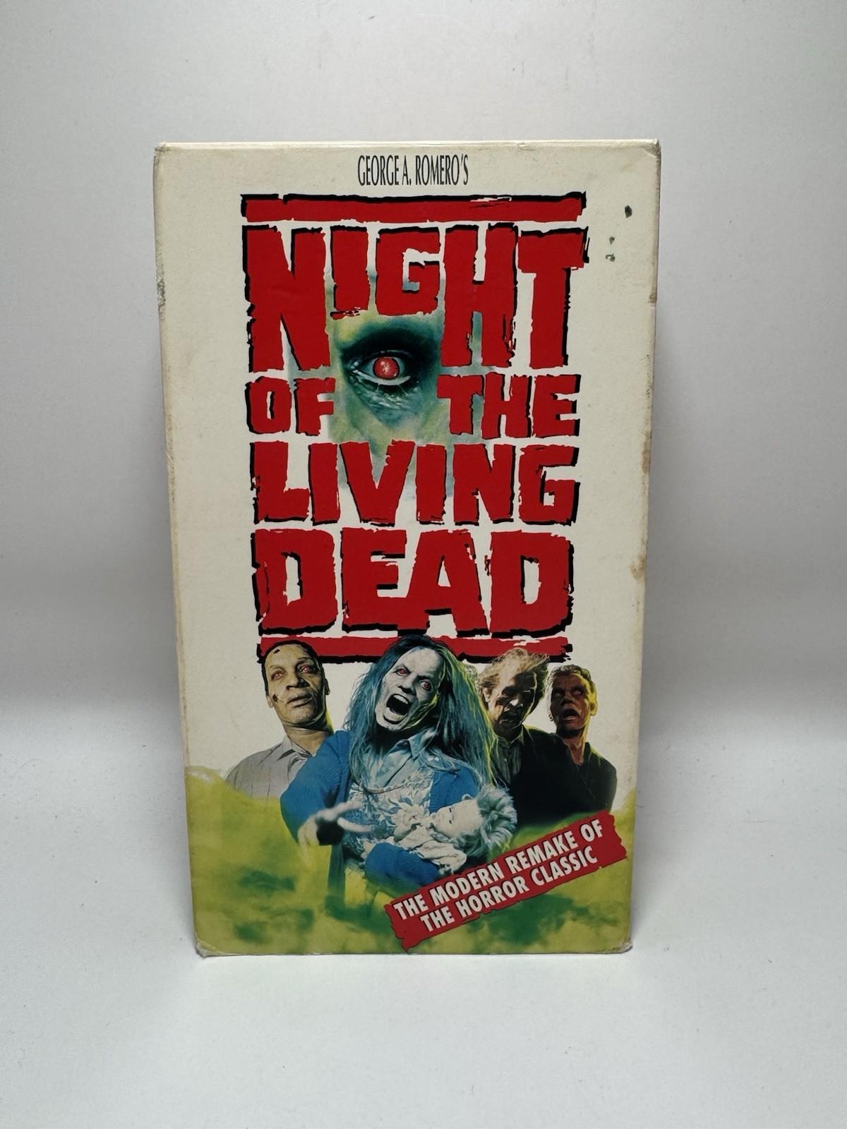 Night Of The Living Dead - 1990 Remake - Vintage 1996 VHS Tape Horror Movie