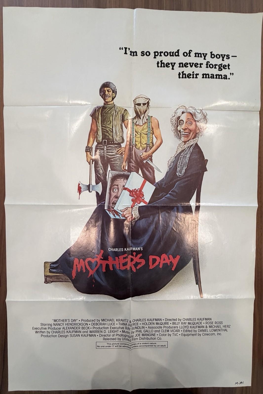 Original Vintage US “Mother’s Day” Movie Poster – 1980 Collectible