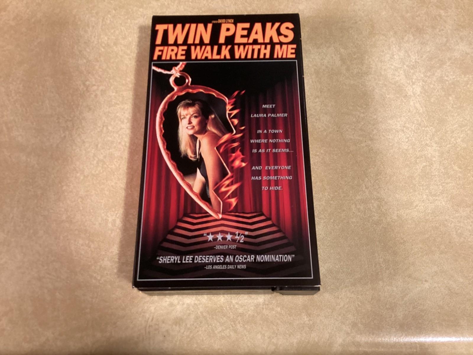 Twin Peaks (Fire Walk With Me) VHS Tape Movie David Lynch 1992 OOP RARE TESTED
