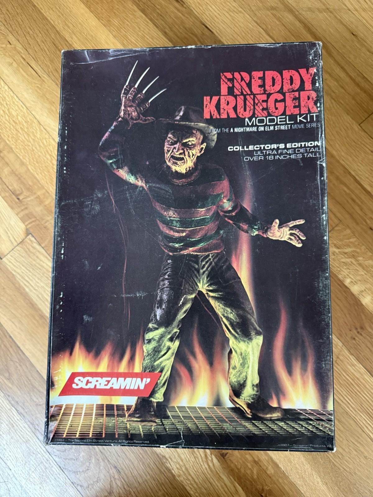 Freddy Krueger Model Kit Nightmare On Elm Street New 1984 Screamin' 