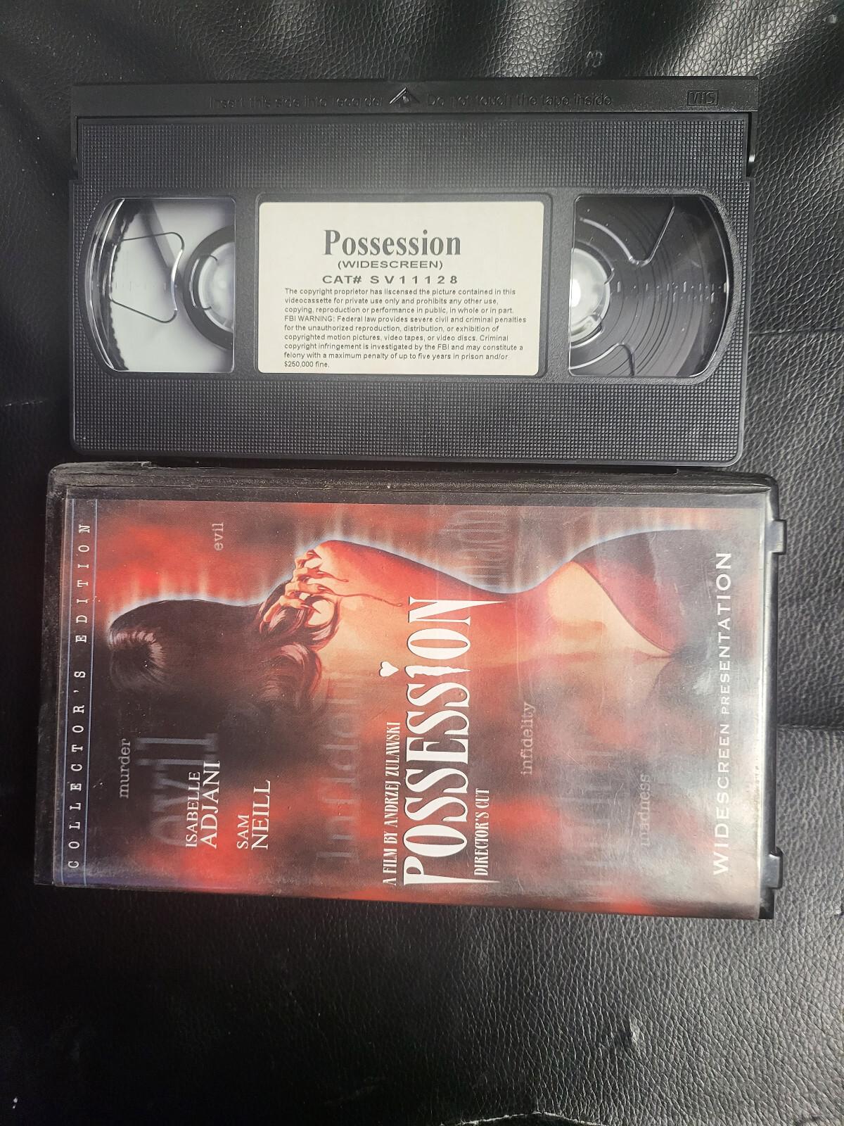 POSSESSION Collectors Edition Clamshell VHS 1981 cult horror Isabelle Adjani
