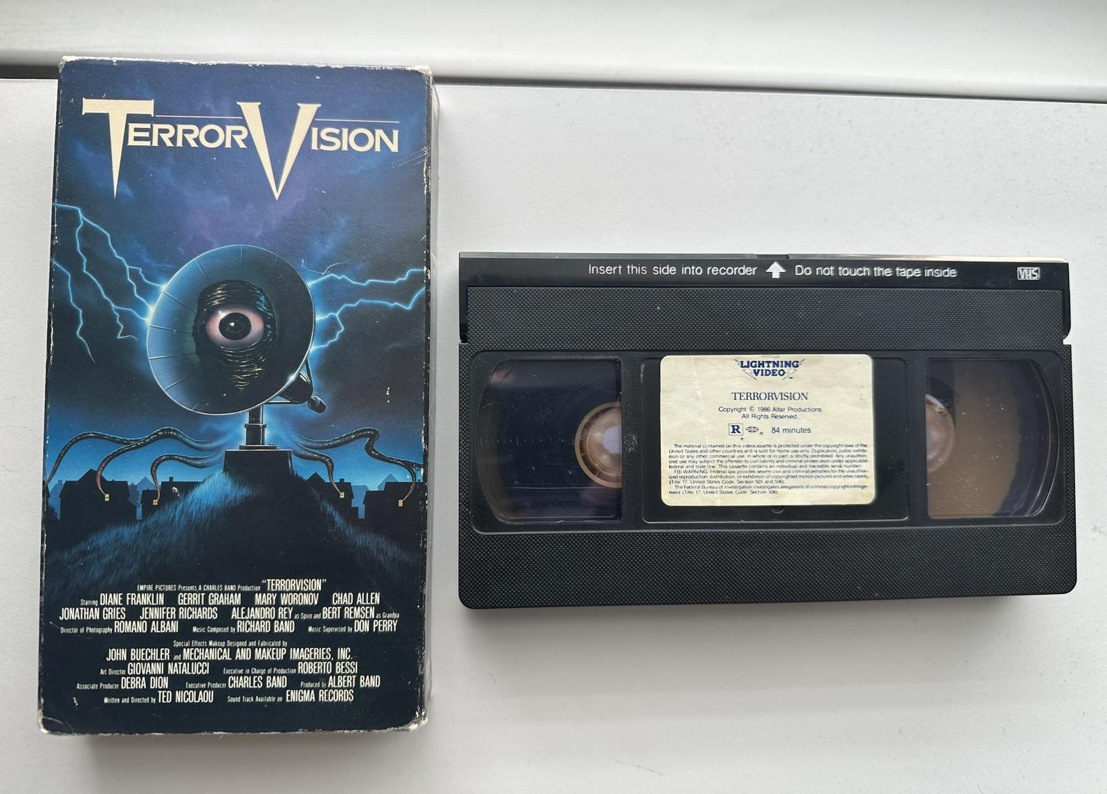 Terrorvision VHS 1986 Cult Horror 80s Lightning Video