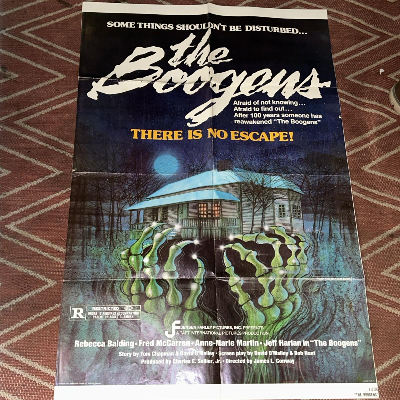 The Boogens (1981) Original Movie Poster 27x41 Folded Rebecca Balding
