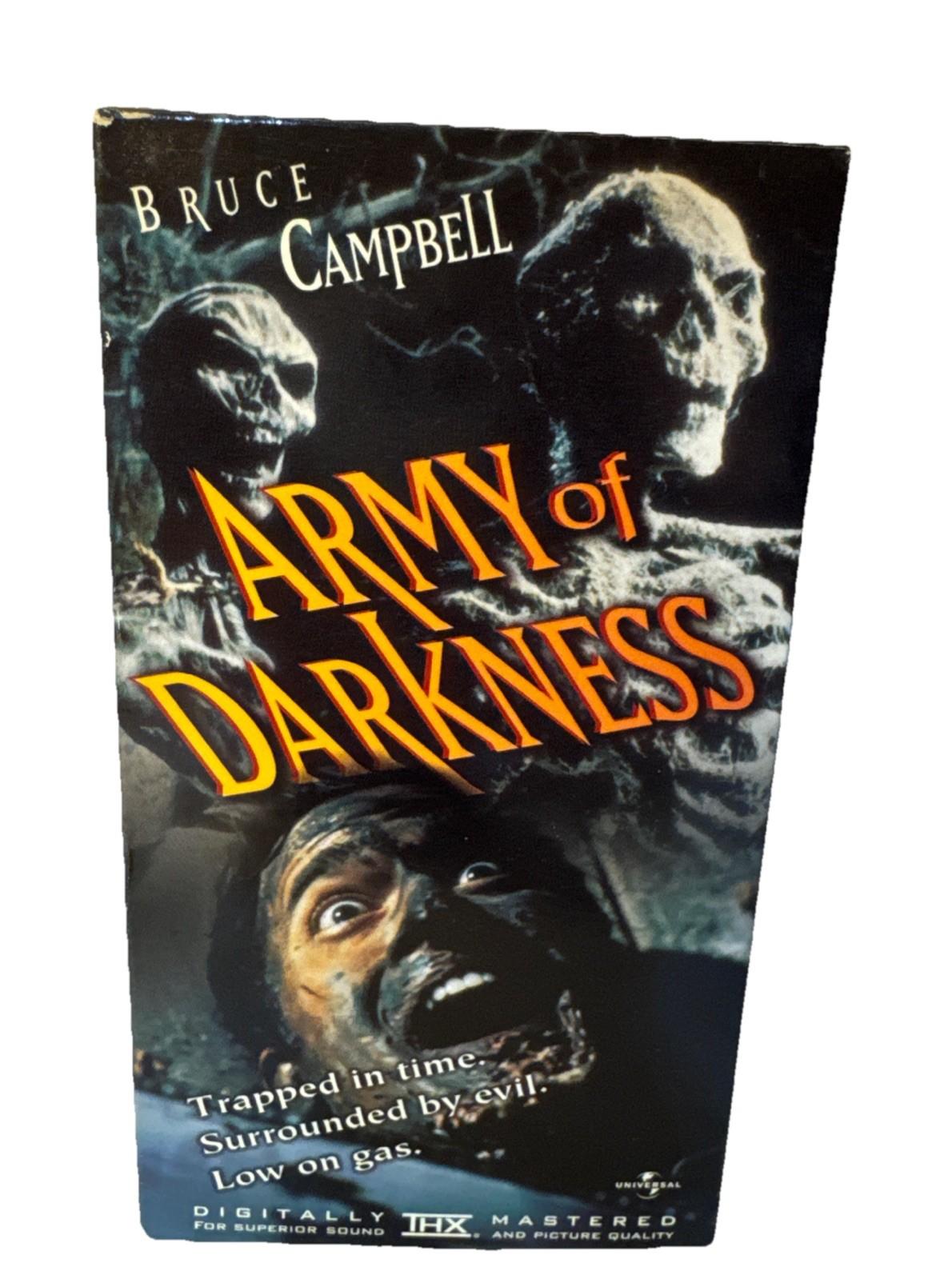 Army Of Darkness VHS Tape Bruce Campbell Digitally Remastered Original Ending 