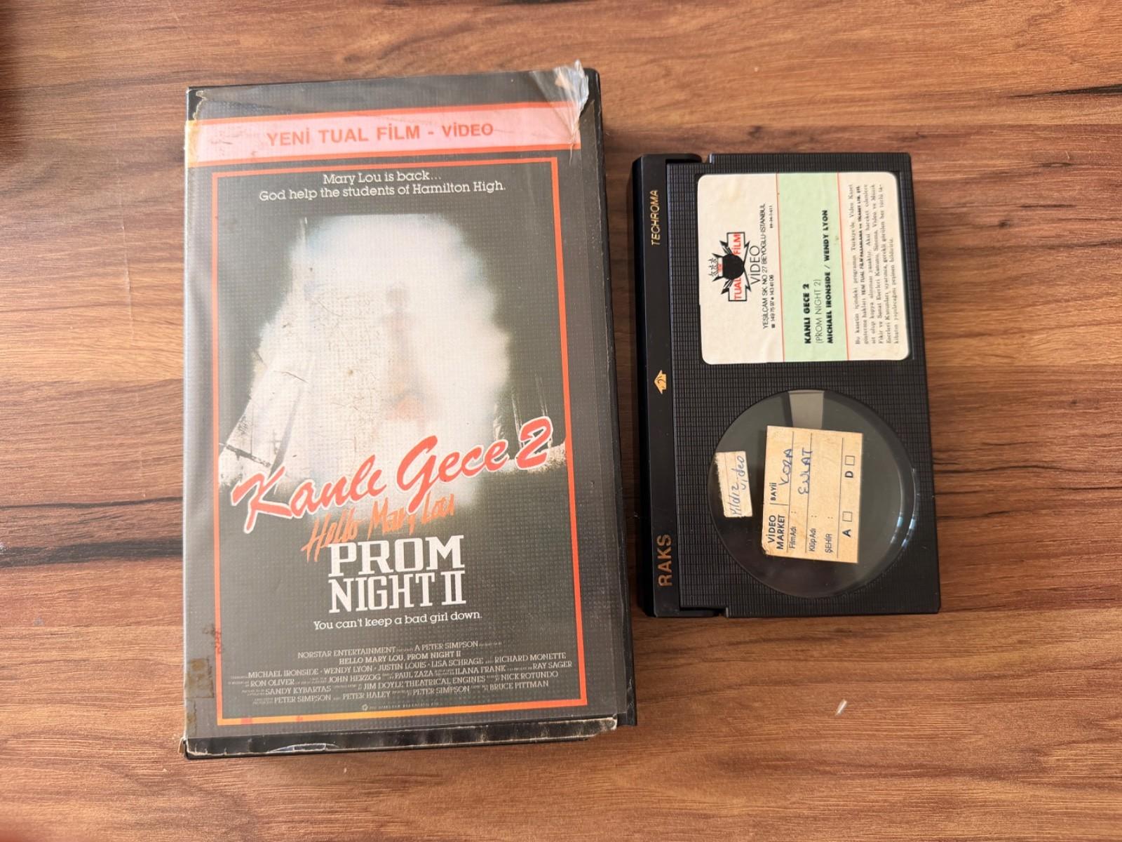 RARE Prom Night II Hello Mary Lou Turkish BETAMAX Horror Cult Movie Tape