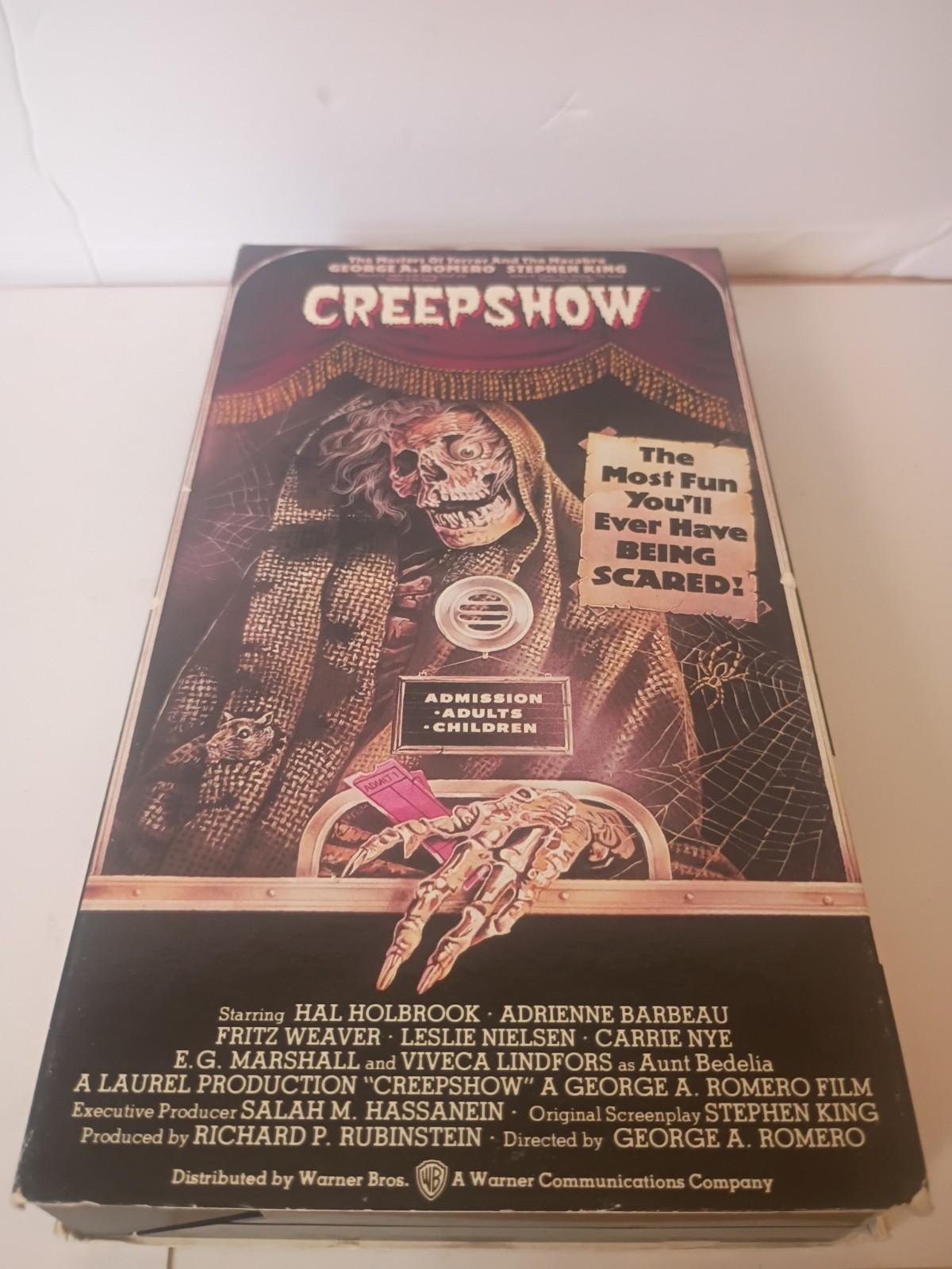 Vintage CREEPSHOW Original vhs tape 1982 Release *HORROR RATED R* Stephen King