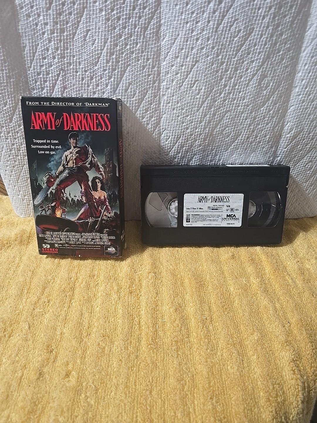Vintage VHS Tape Of ARMY OF DARKNESS. RARE1992  MCA