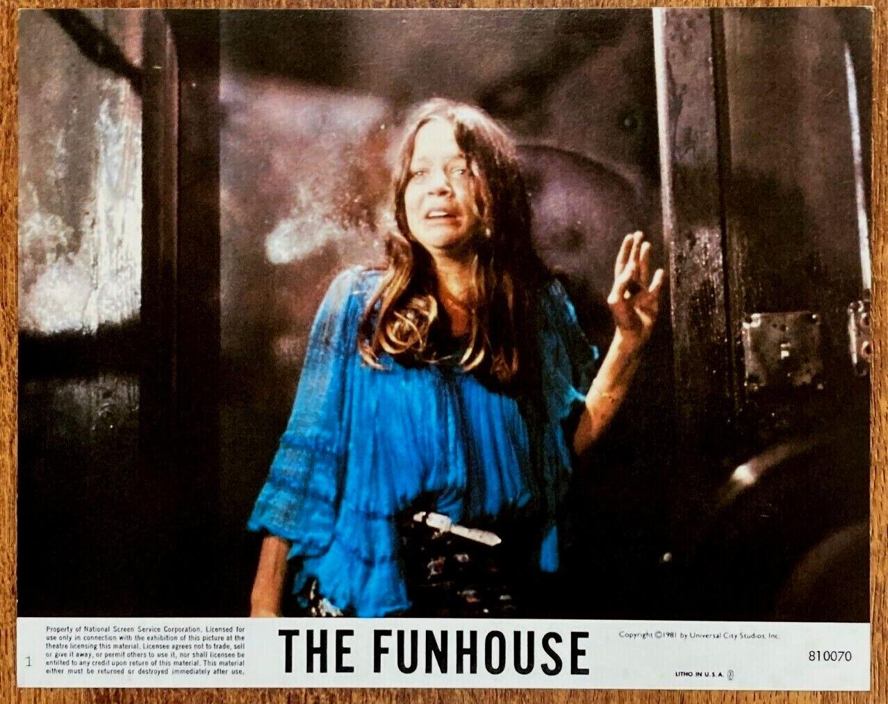 FUNHOUSE Original Movie Lobby Card Tobe Hooper Slasher Horror Elizabeth Berridge