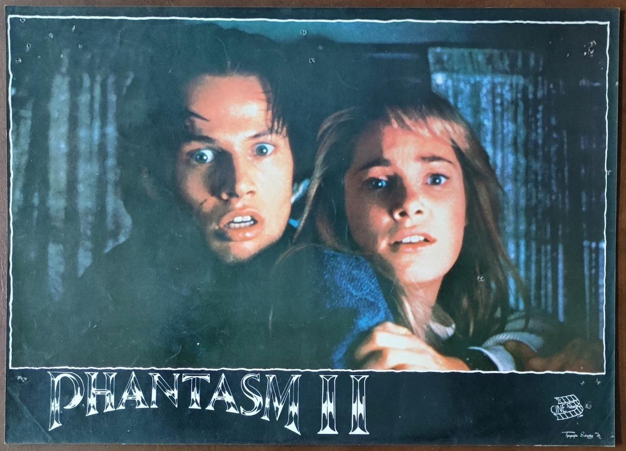 James Le Gros & Paula Irvine scared PHANTASM II original 1988 Lobby Card 7893 a