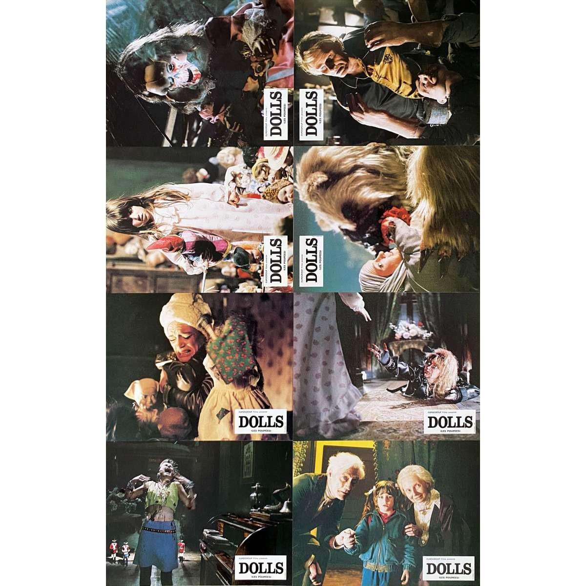 DOLLS Original Lobby Cards Set - 9x12 in. - 1987 - Stuart Gordon, Ian Patrick Wi