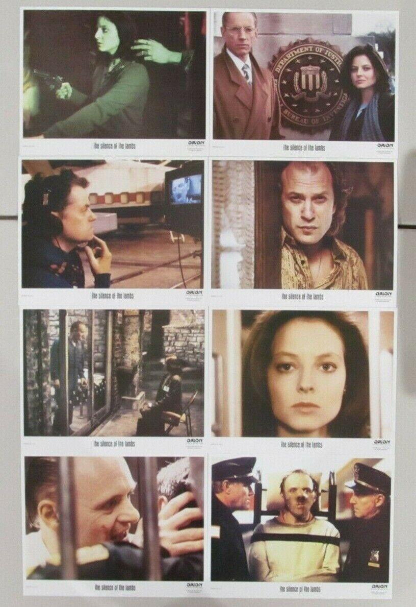 SILENCE OF THE LAMBS ORIGINAL 11X14 LOBBY CARD SET OF 8 1991 JODI FOSTER HOPKINS