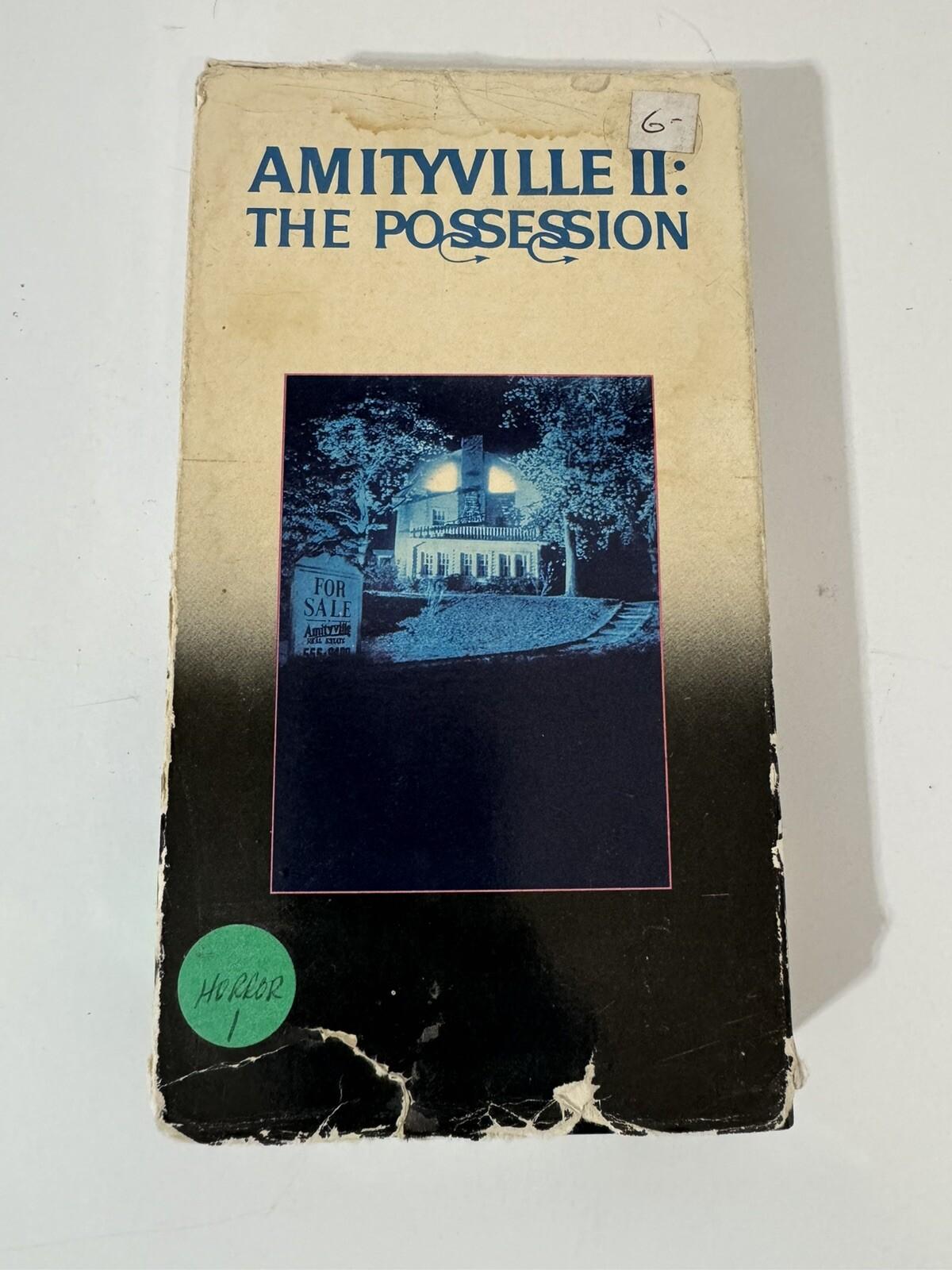 Amityville II: The Possession (VHS, 1983, Embassy) Rare Oop Cover Variant