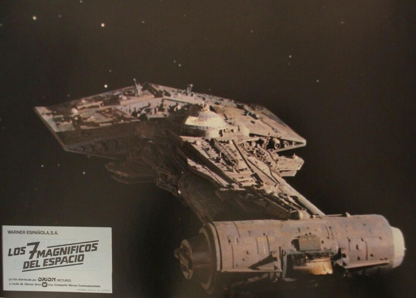 1981 BATTLE BEYOND THE STARS Lobby Card Original Vntge Spain Peppard, Danning #1