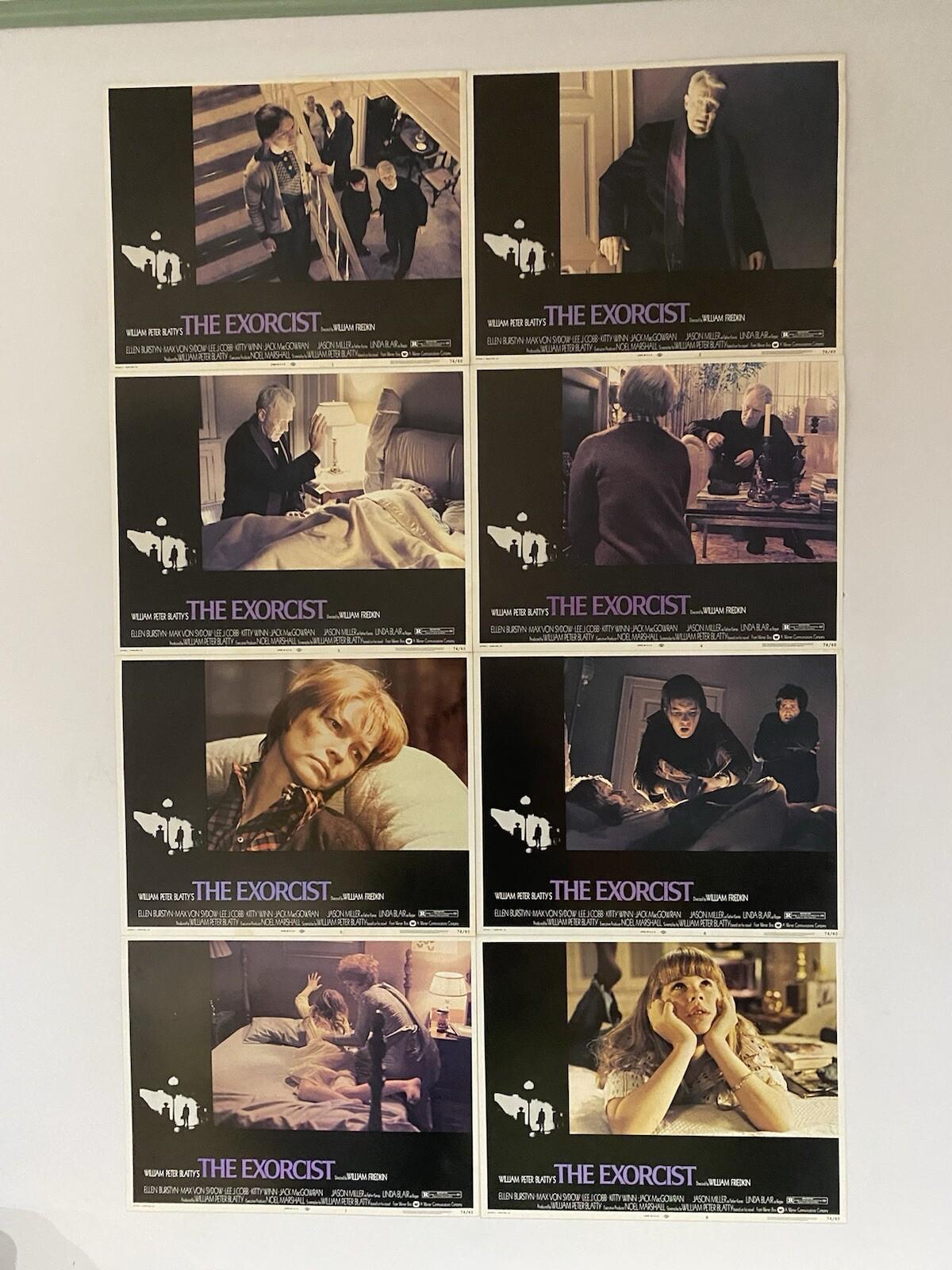 The Exorcist 1974 Vintage Lobby Card Set with Linda Blair and Ellen Burstyn