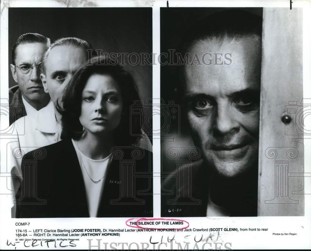 1991 Press Photo The starring cast members of "The Silence of the Lambs."