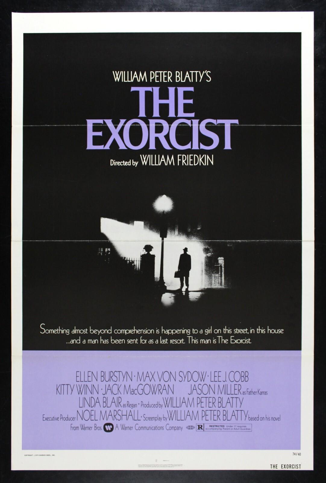 THE EXORCIST 💥 CineMasterpieces RARE ORIGINAL MOVIE POSTER TRIFOLD HORROR 1973